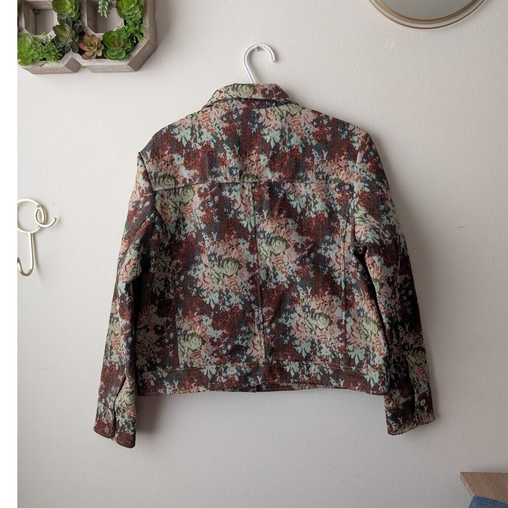 Urban Outfitters Floral Jacquard Trucker Jacket - Picture 5 of 5